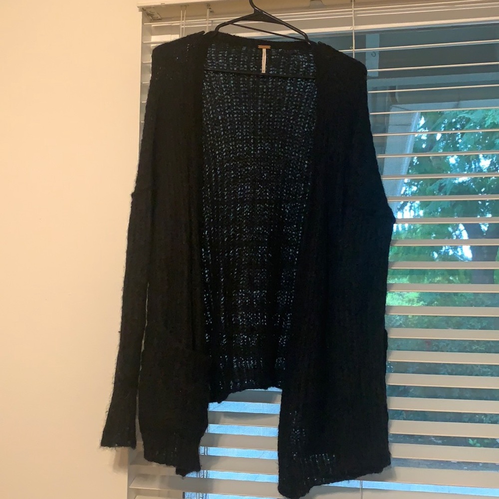 Black knitted sweater